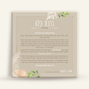 ברכת כלה - בוהו שיק